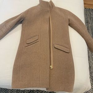 J. Crew Cocoon Coat Stadium Cloth Wool (in Sandstone) - Size 00 (Regular)